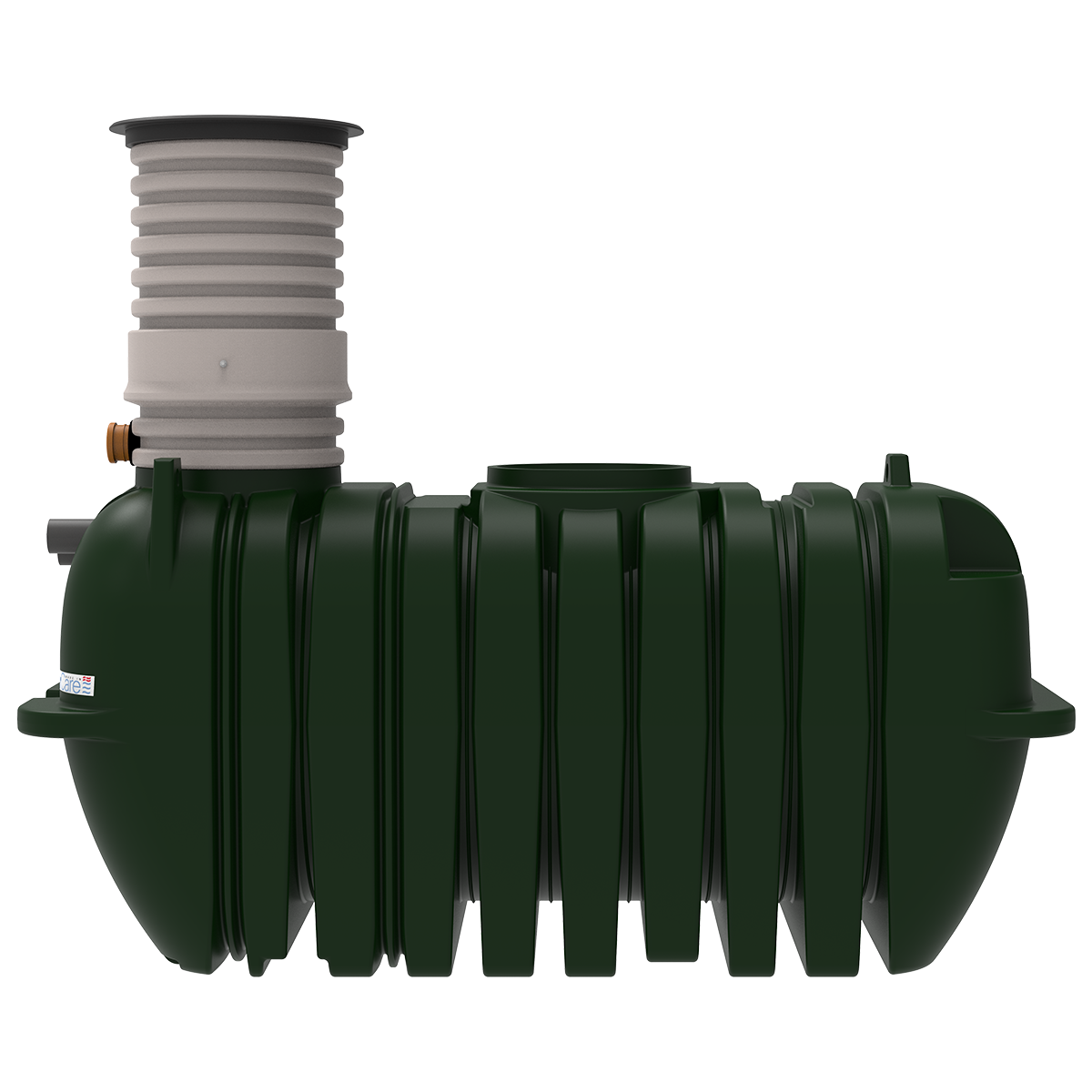 Regnvandsanlæg til hus og have med intern filter i tanken, 4300 liter